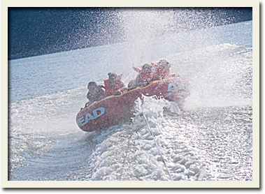 Tubing on the lake