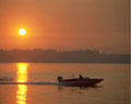 Sunrise boating